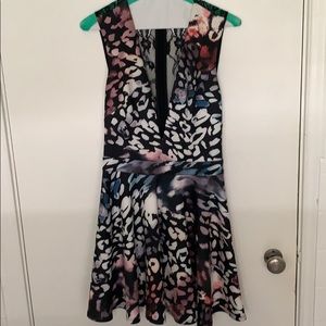 Bebe low cut skater dress